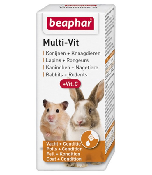 Beaphar Multi-Vit Konijnen en Knaagdieren 20 ml