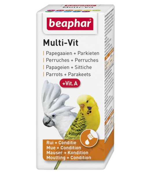 Beaphar Multi-Vit Papegaaien en Parkieten 50 ml